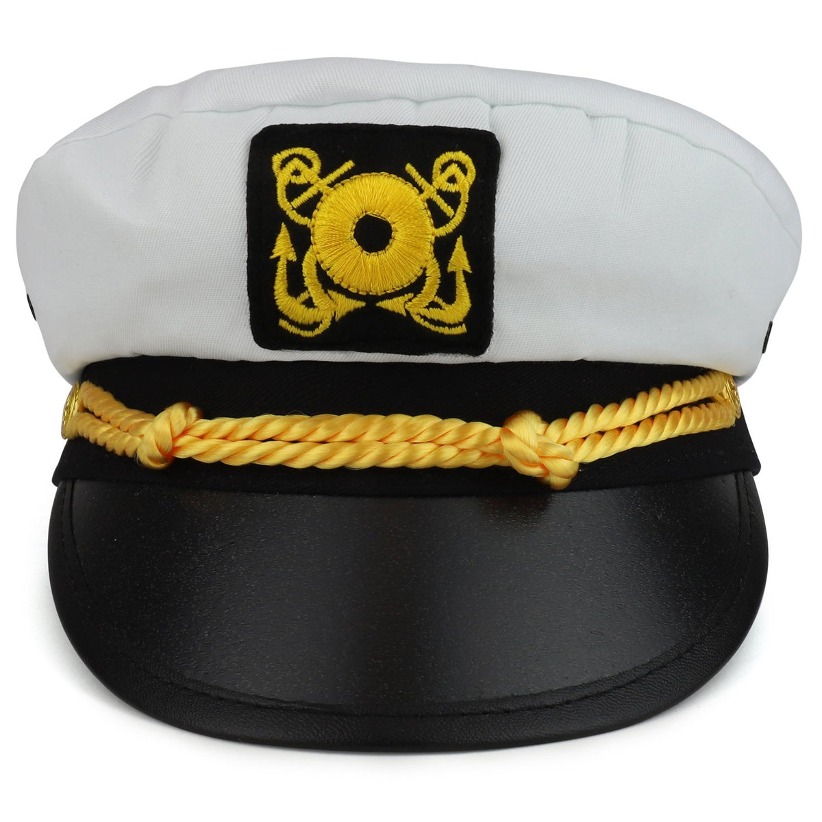 Armycrew Adult Size Cotton Yacht Captain Costume Sailor Hat