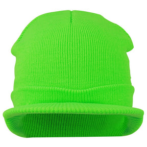 Armycrew Neon Snug Fit Knitted Beanie Visor Cap