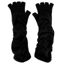 Armycrew Winter Knit Stretchable Long Fingerless Texting Gloves