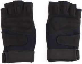Outdoor Durable Lightweight Fingerless Glove - Black