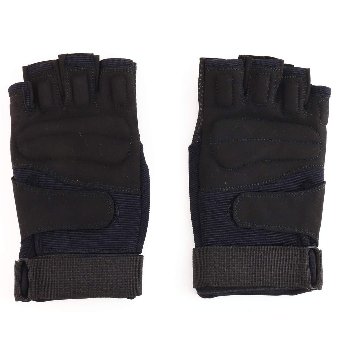 Outdoor Durable Lightweight Fingerless Glove - Black