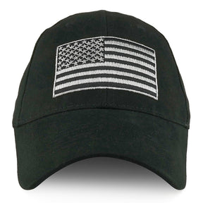 Armycrew USA Flag Embroidered Structured Brushed Cotton Baseball Cap