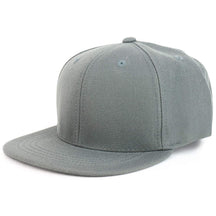 Armycrew Youth Kid's Solid Color Flat Bill Snapback Baseball Cap