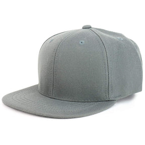 Armycrew Youth Kid's Solid Color Flat Bill Snapback Baseball Cap