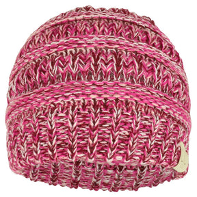 Kids 4-Tone Multi Color Knit Winter Beanie Hat