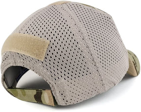 Armycrew USA American Flag Subdued Olive Embroidered Tactical Patch with Mesh Operator Cap