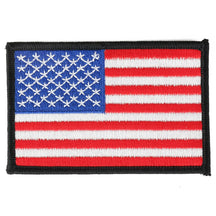 USA American Flag Embroidered Iron On Patch One Size