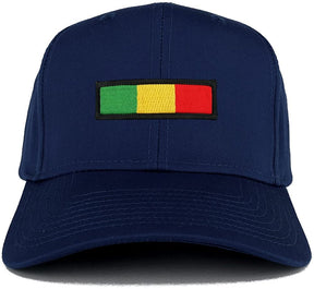 Rasta Green Yellow Red Embroidered Iron on Patch Adjustable Baseball Cap