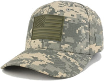 US American Flag OLIVE 2 Rubber 3D Tactical Patch with Adjustable Structured Operator Cap
