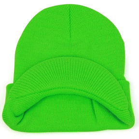 Armycrew Neon Snug Fit Knitted Beanie Visor Cap