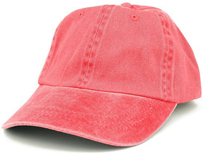 Armycrew Low Profile Plain Washed Pigment Dyed 100% Cotton Twill Dad Cap - Beige