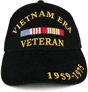 Vietnam Era Veteran 1959 to 1975 Embroidered Structured Cotton Baseball Cap