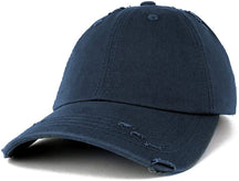 Vintage Frayed Unstructured Adjustable Polo Cap