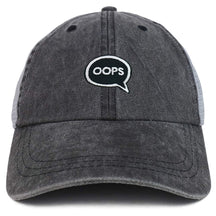 Armycrew Oops Patch Washed Pigment Dyed Soft Trucker Baseball Cap