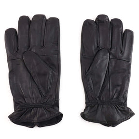 Armycrew Men's Thermal Lined Insulated Classic Zipper Leather Gloves