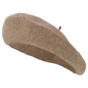 Armycrew Plain Solid Color 100% Wool French Style Art Fashion Basque Beret Hat