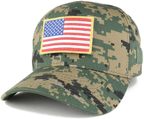USA Flag Original Tactical Embroidered Patch Adjustable Structured Operator Cap