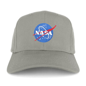 Armycrew NASA Small Insignia Space Logo Embroidered Patch Adjustable Baseball Cap