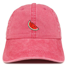 Armycrew Watermelon Embroidered Patch Unstructured Cotton Washed Baseball Cap