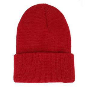 Made in USA, Newborn Infant Warm Knit Cuff Beanie Hat