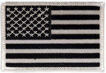 USA American Flag Embroidered Iron On Patch One Size
