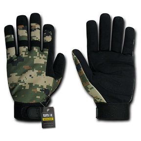 Digital Camo Outdoor Hunter Gloves - Woodland