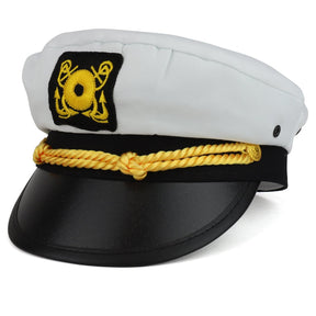 Armycrew Adult Size Cotton Yacht Captain Costume Sailor Hat