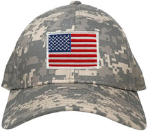 Armycrew Low Profile US American Flag Patch Camo Cap - ACU