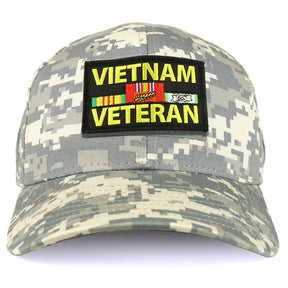 Armycrew USA Vietnam Veteran Tactical Patch Structured Operator Baseball Cap