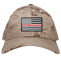 Low Profile US American Flag Patch Camo Cap - DES