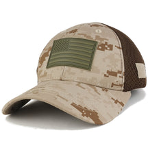 US American Flag OLIVE 2 Rubber 3D Tactical Patch Low Crown Adjustable Mesh Cap