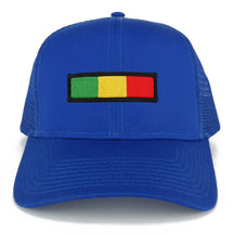 Rasta Green Yellow Red Embroidered Iron on Patch Adjustable Trucker Mesh Cap