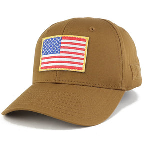 USA Flag Original Tactical Embroidered Patch Adjustable Structured Operator Cap