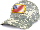 Armycrew USA Yellow Flag Tactical Patch Structured Operator Baseball Cap
