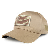Armycrew USA Desert Digital Flag Tactical Patch Structured Operator Baseball Cap