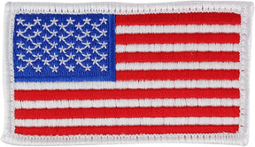 Patriotic American Flag Quality Hook and Loop Embroidered Tactical Patch Emblem