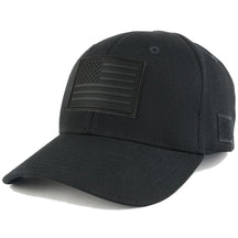 Armycrew US American Flag Black 3-D Rubber Tactical Patch with Adjustable Structured Operator Cap - ACU