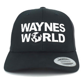 Armycrew Flexfit Oversize XXL Wayne's World Embroidered Retro Trucker Mesh Cap