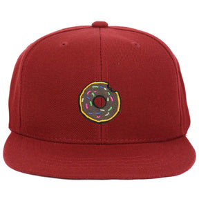 Armycrew Youth Kid Size Donut Patch Flat Bill Snapback Baseball Cap