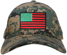 Armycrew Low Profile US American Flag Patch Camo Cap - MCU