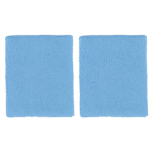 Extra Wide Athletic Soft Terry Cloth Sweat Wrist Band 2pc Set - ORANGE