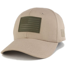 Armycrew Olive USA American Flag 3-D Rubber Tactical Patch Adjustable Structured Operator Cap