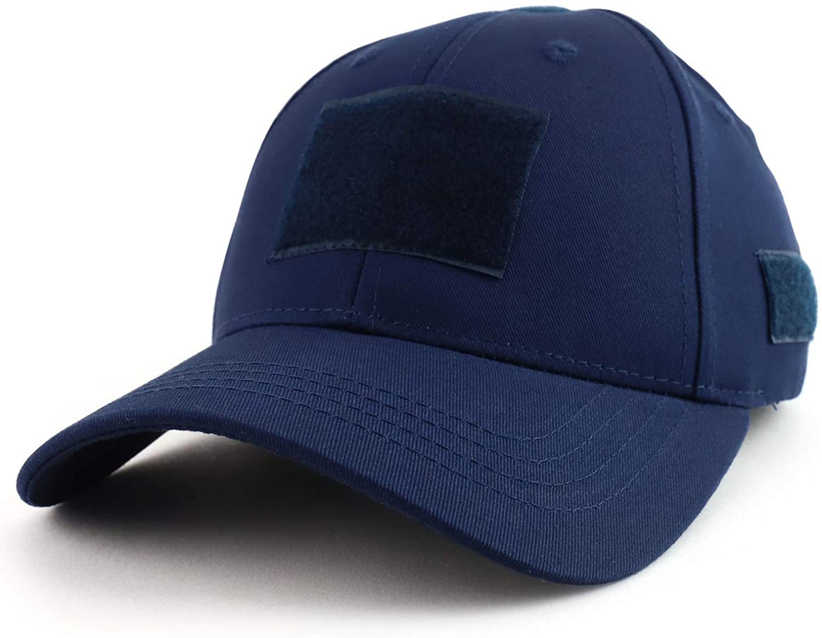 Firm Low Profile Tactical Operator Cap with Loop Patch - Navy