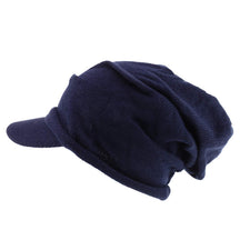Armycrew Deep Crown Wrinkled Knit Slouch Rasta Beanie Visor