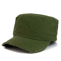 Armycrew Military BDU Style Flat Top Distressed Washed Cap