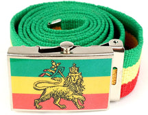 Rasta RGY Jamaican Belt with Custom Styilish Buckle - LION