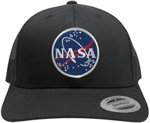 Flexfit NASA Meatball Embroidered Iron On Patch Snapback Trucker Mesh Cap