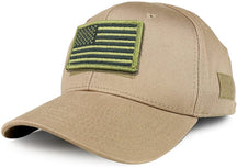 Armycrew USA Olive Flag Tactical Patch Structured Operator Baseball Cap- ACU