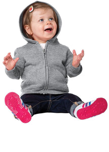 Armycrew Infant Full-Zip Cotton Poly Fleece Sweatshirt Basic Hoodie