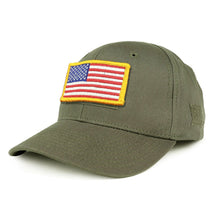 Armycrew USA Yellow Flag Tactical Patch Structured Operator Baseball Cap